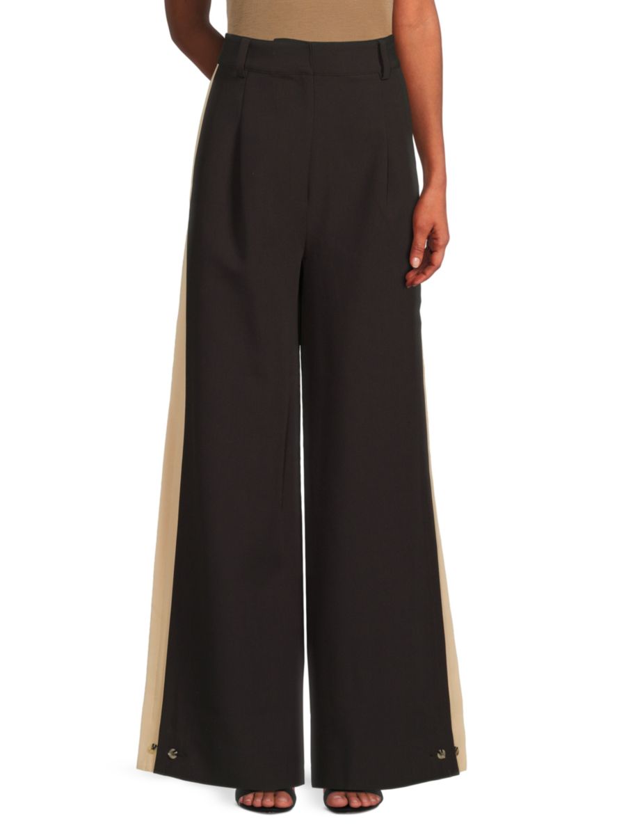 

Широкие брюки Margaret Favorite Daughter, цвет Black Beige