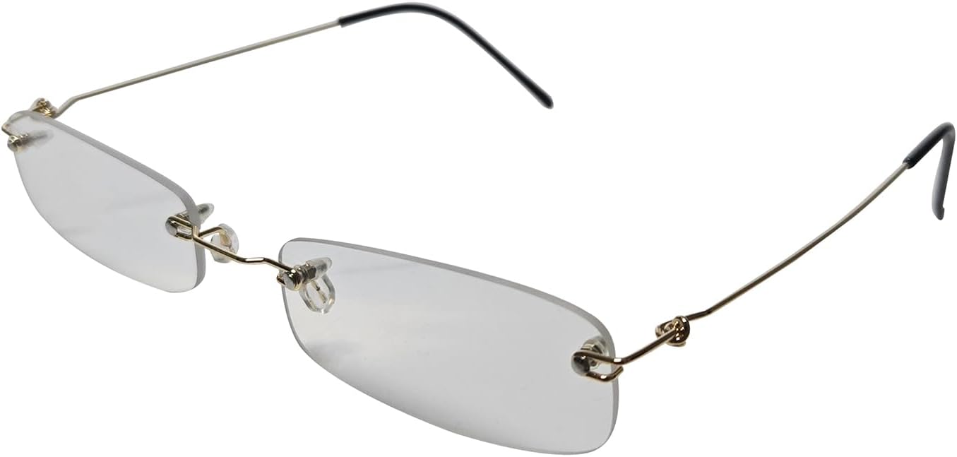 

Миниатюрные, тонкие, безободковые солнцезащитные очки из сплава в минималистичном стиле — 100% защита от УФ-излучения, идеальное сочетание стиля и функциональности Generic, Transparent