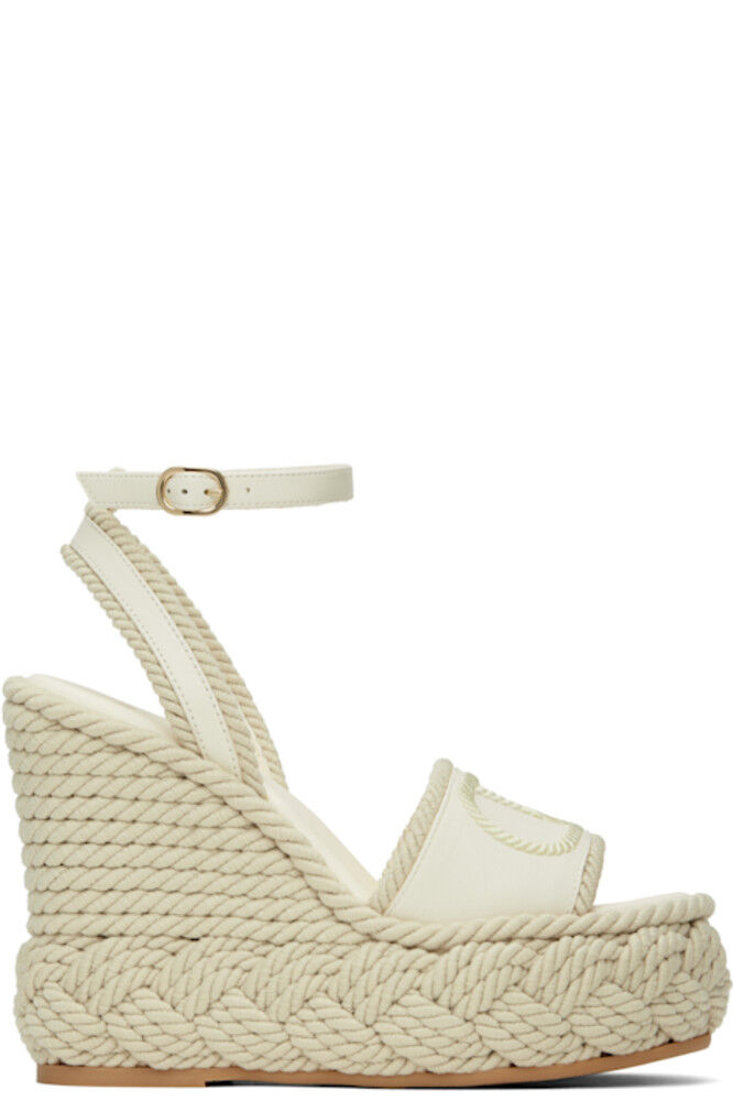 Сандалии на танкетке Off-White VLogo Torchon Valentino Garavani