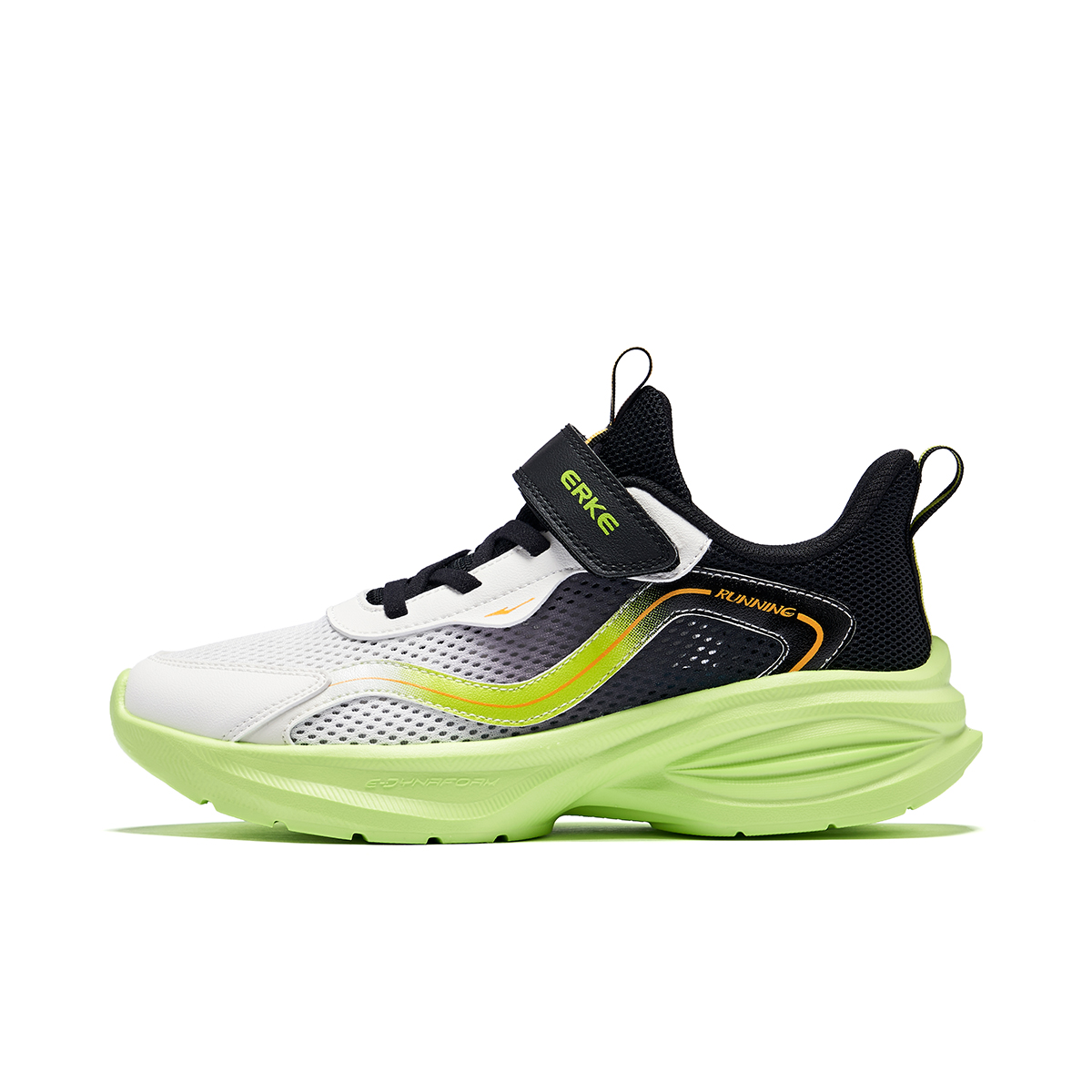 

ERKE KIDS Кроссовки для бега низкие с антиударной амортизацией и устойчивостью к истиранию Microcrystal White/Jet Black Kids'