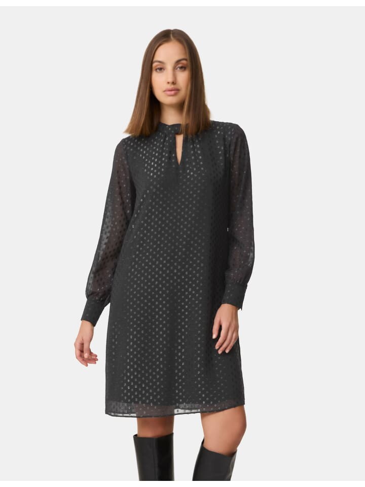 

Короткое платье TAIFUN Kleid Langarm kurz, черный