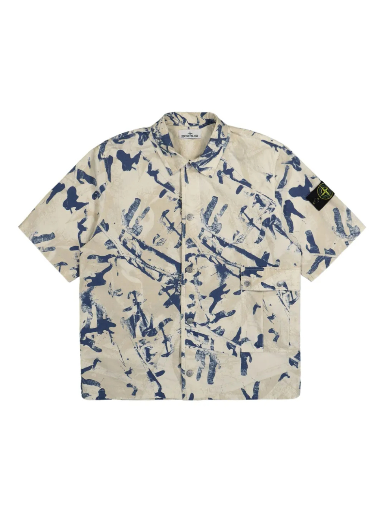 

Рубашка из хлопка Stone Island, нейтральный
