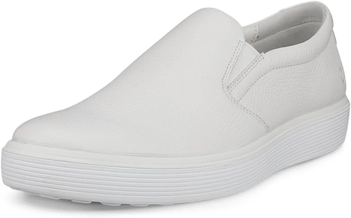 Мужские кроссовки ECCO Soft 60 без шнурков, White Opulent Garden