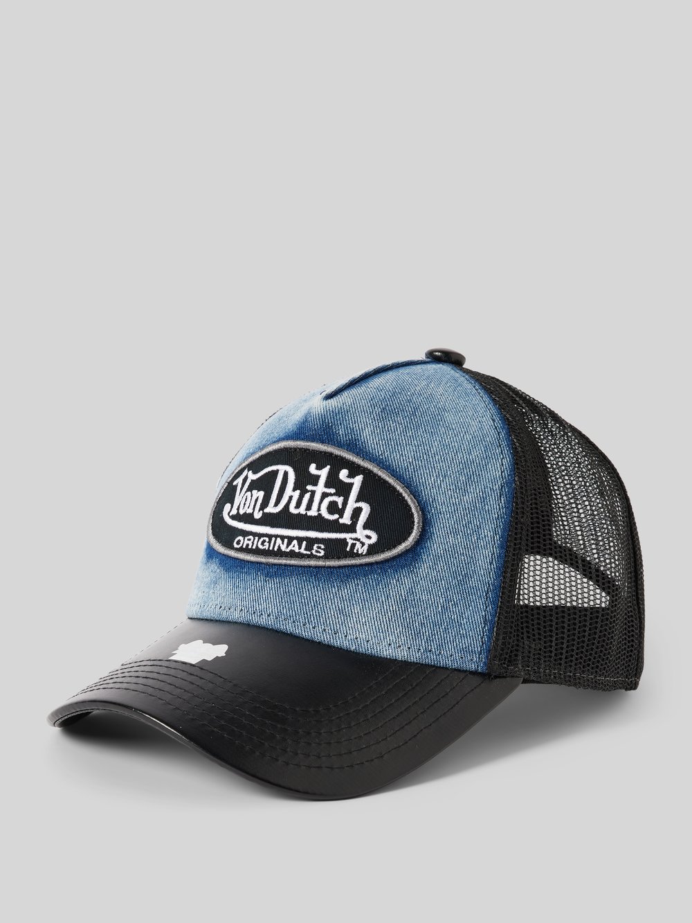 

Бейсболка из денима и кожи, модель «БОСТОН» Von Dutch