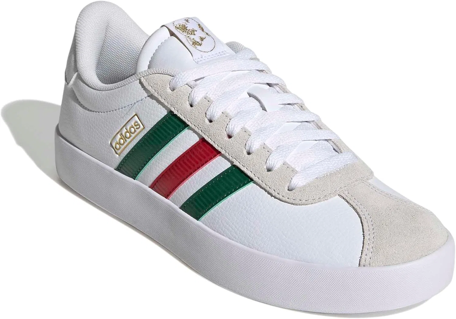 Кроссовки мужские adidas, цвет White/Dark Green/Power Red — фото 4