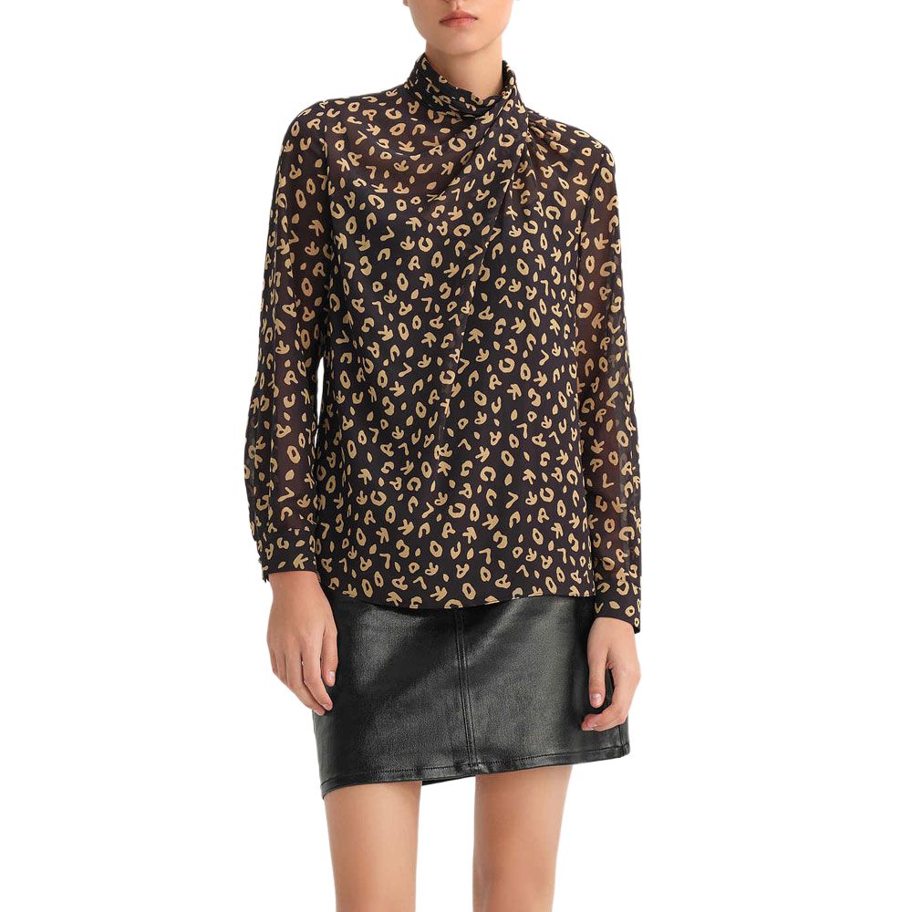 

Karl Lagerfeld / Karl Lagerfeld Jeans Женская рубашка KARL LAGERFELD, коричневая