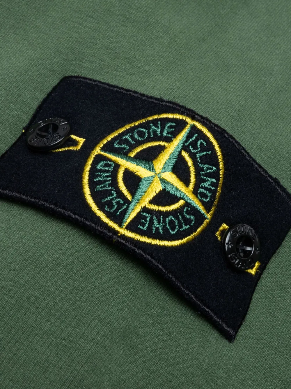 Толстовка с круглым вырезом и значком компаса Stone Island, зеленый — фото 4