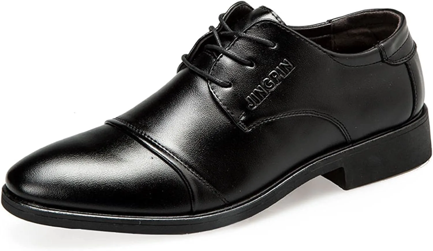 

Мужские деловые кожаные туфли HINDOLA, классический стиль, кожаные туфли для мужчин, повседневные кожаные нарядные туфли для мужчин, черный