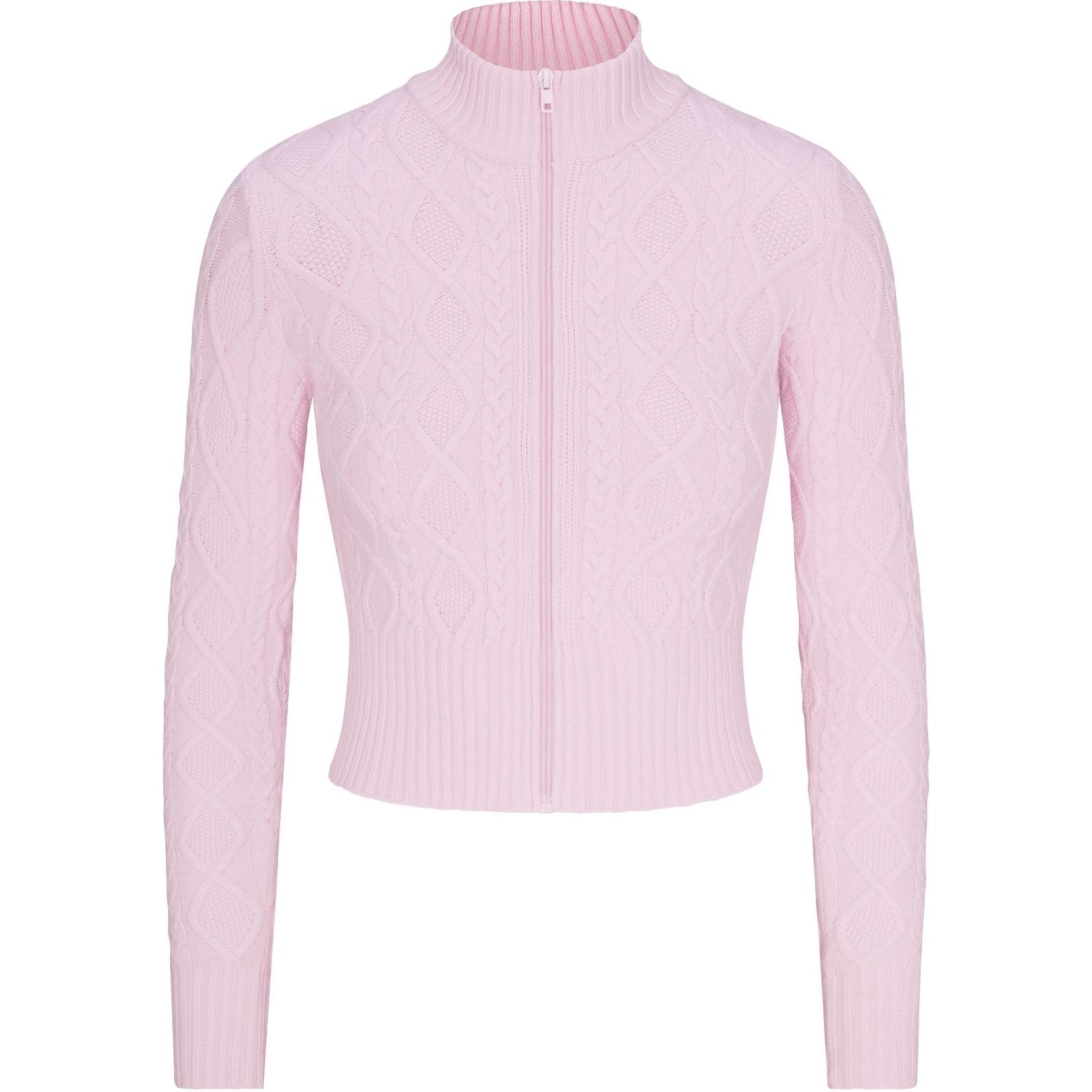 

Skims Свитер Knit Zip Up женский BABY PINK/Light Pink