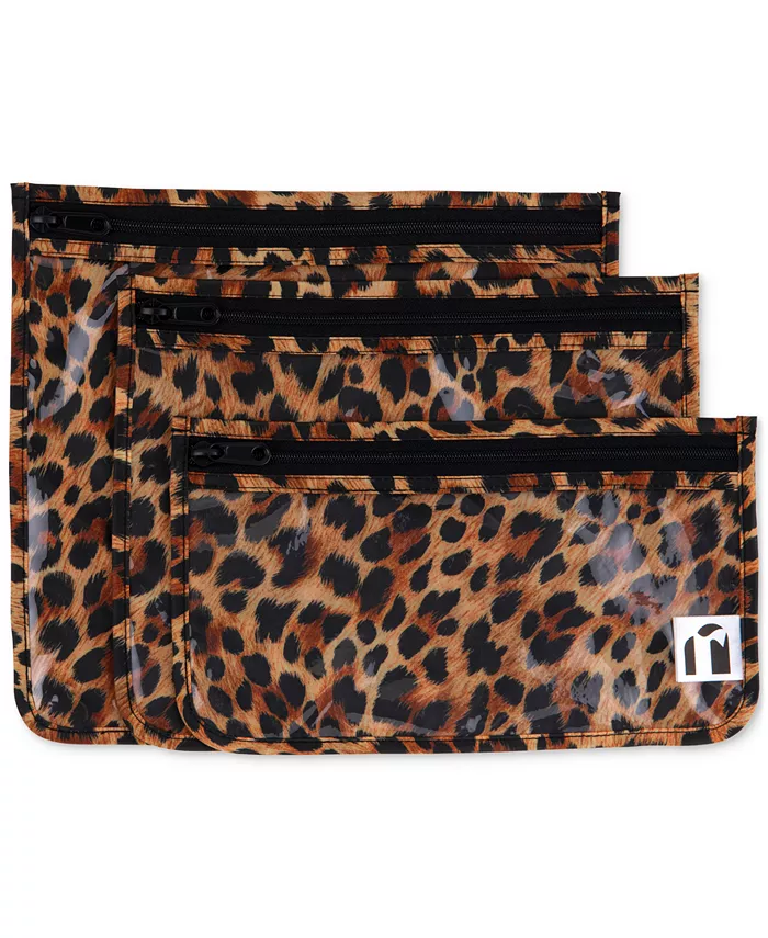 

Прозрачные дорожные сумки Bumkins с леопардовым принтом, 3 шт. Bumkins