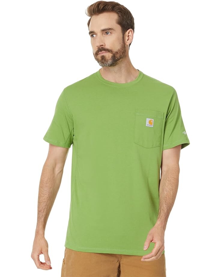 

Футболка Carhartt Force Relaxed Fit Midweight Short-Sleeve Pocket, цвет Switchgrass