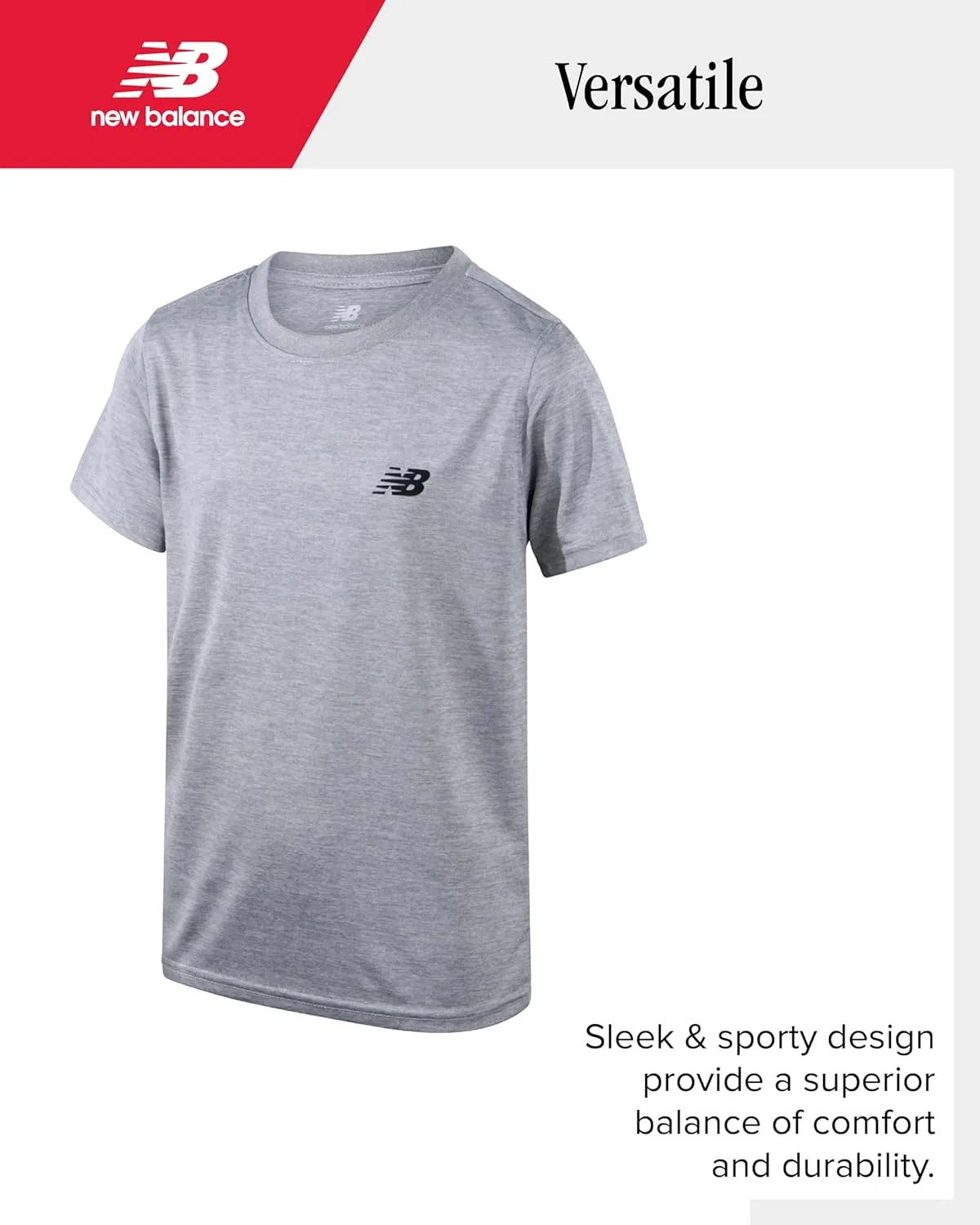 Детский спортивный костюм New Balance, 3 предмета, серо-чёрный — фото 4
