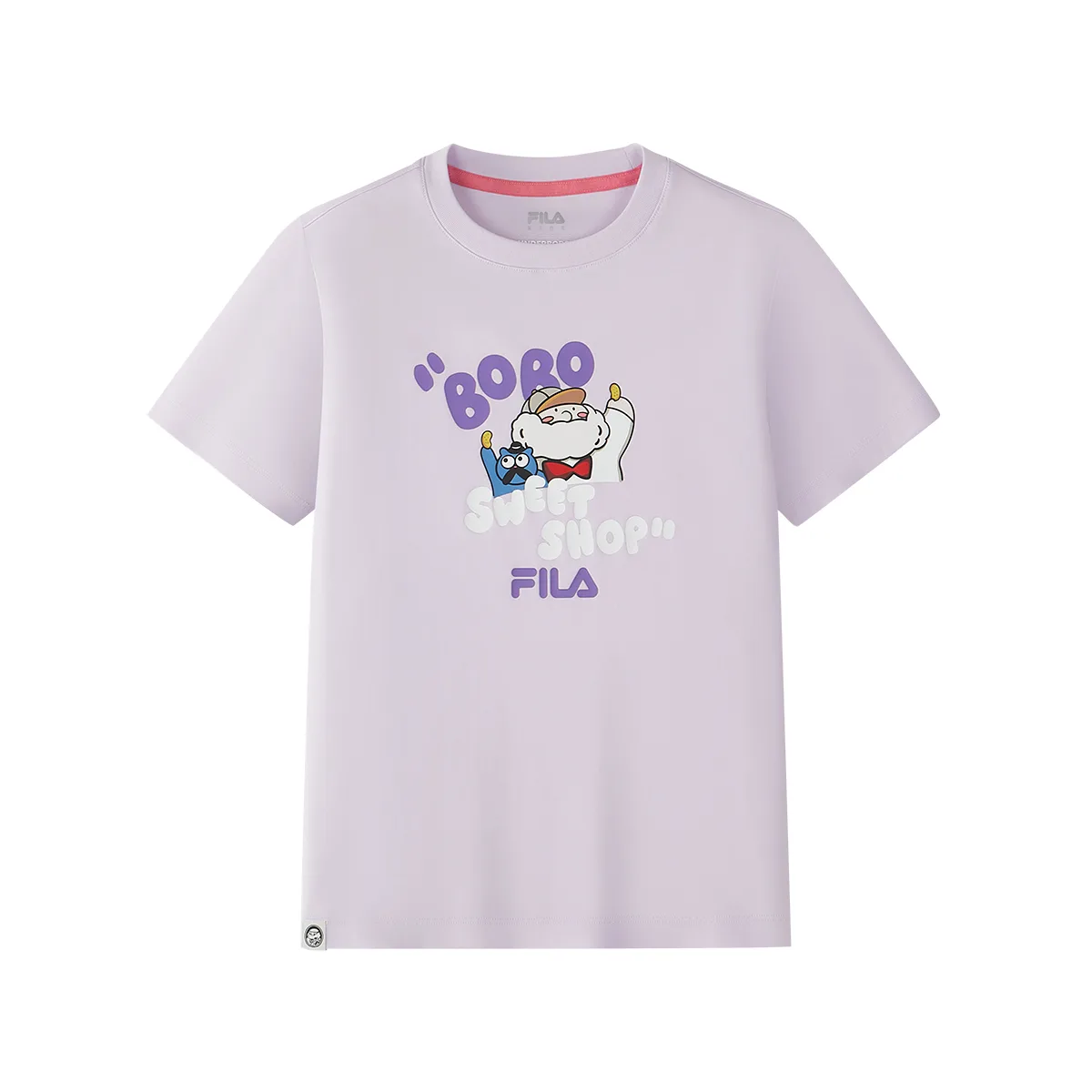 Футболка с круглым вырезом тонкая FILA KIDS, p-pu dazzling фиолетовый