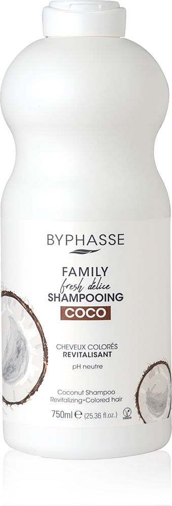 

Кокосовый шампунь для окрашенных волос Byphasse, 750 мл