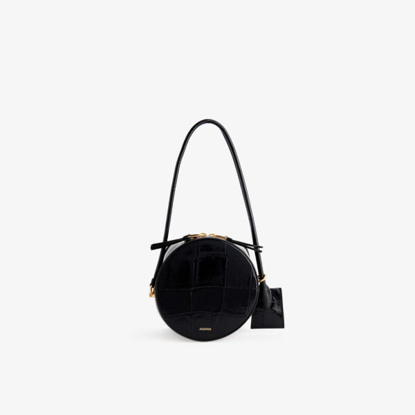 

Кожаная сумка le vanito с верхней ручкой Jacquemus, черный
