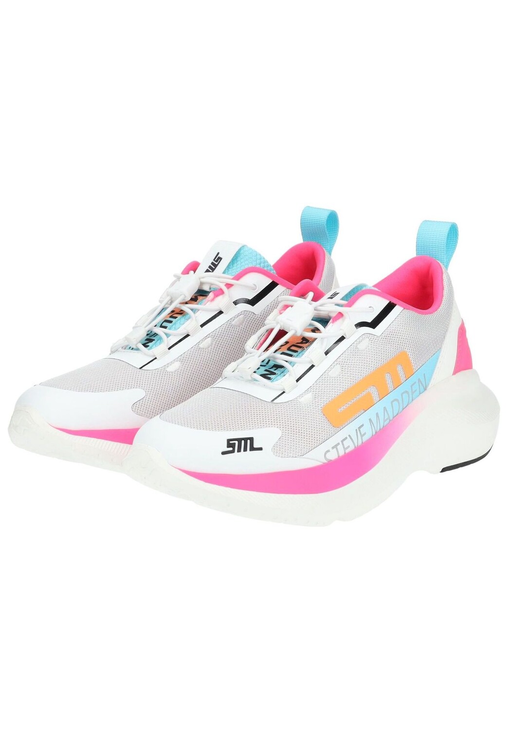 Кроссовки из искусственной кожи/сетки STEVE MADDEN, цвет Blau/pink — фото 4