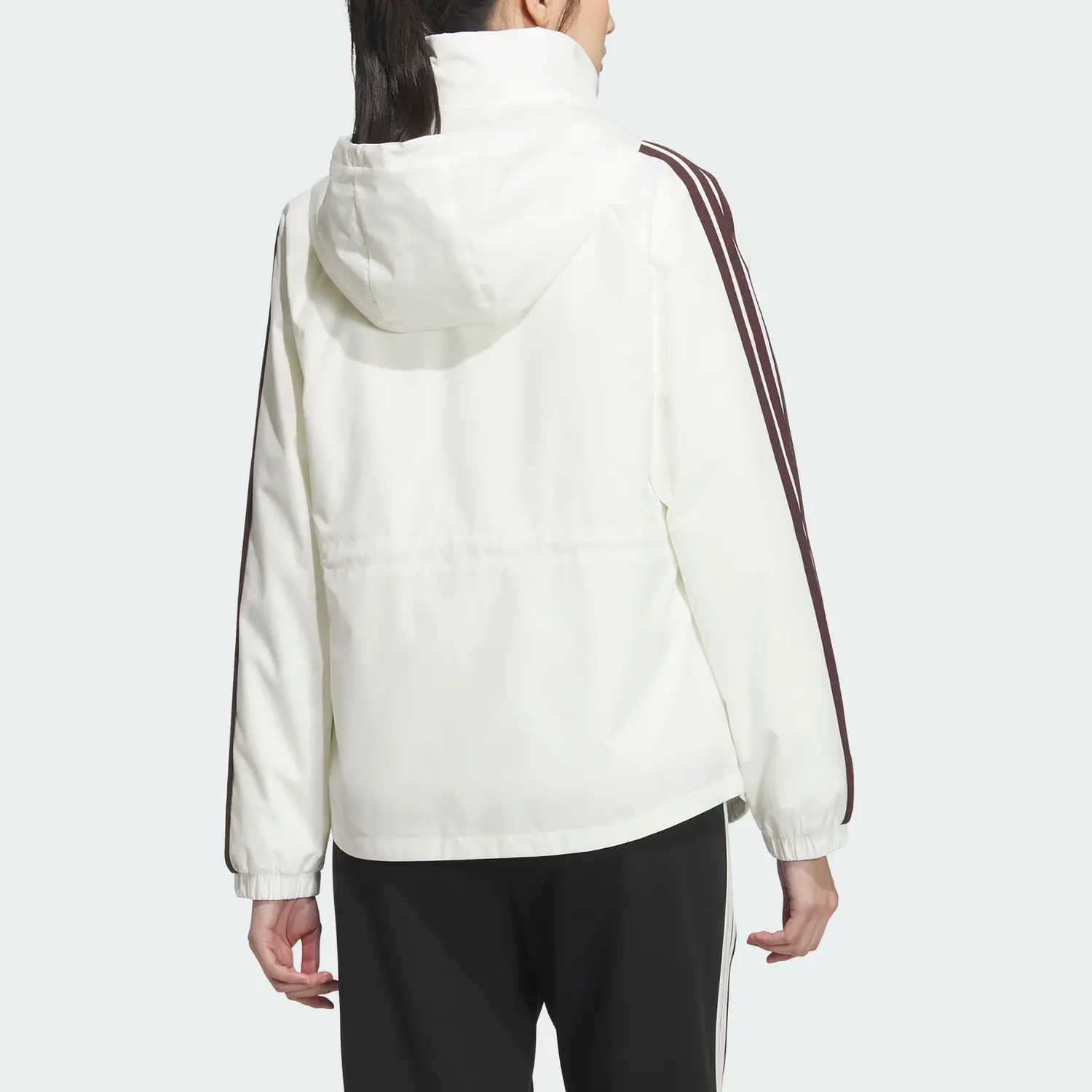 Техническая куртка 3в1 women's Adidas, белый/темно-коричневый — фото 4