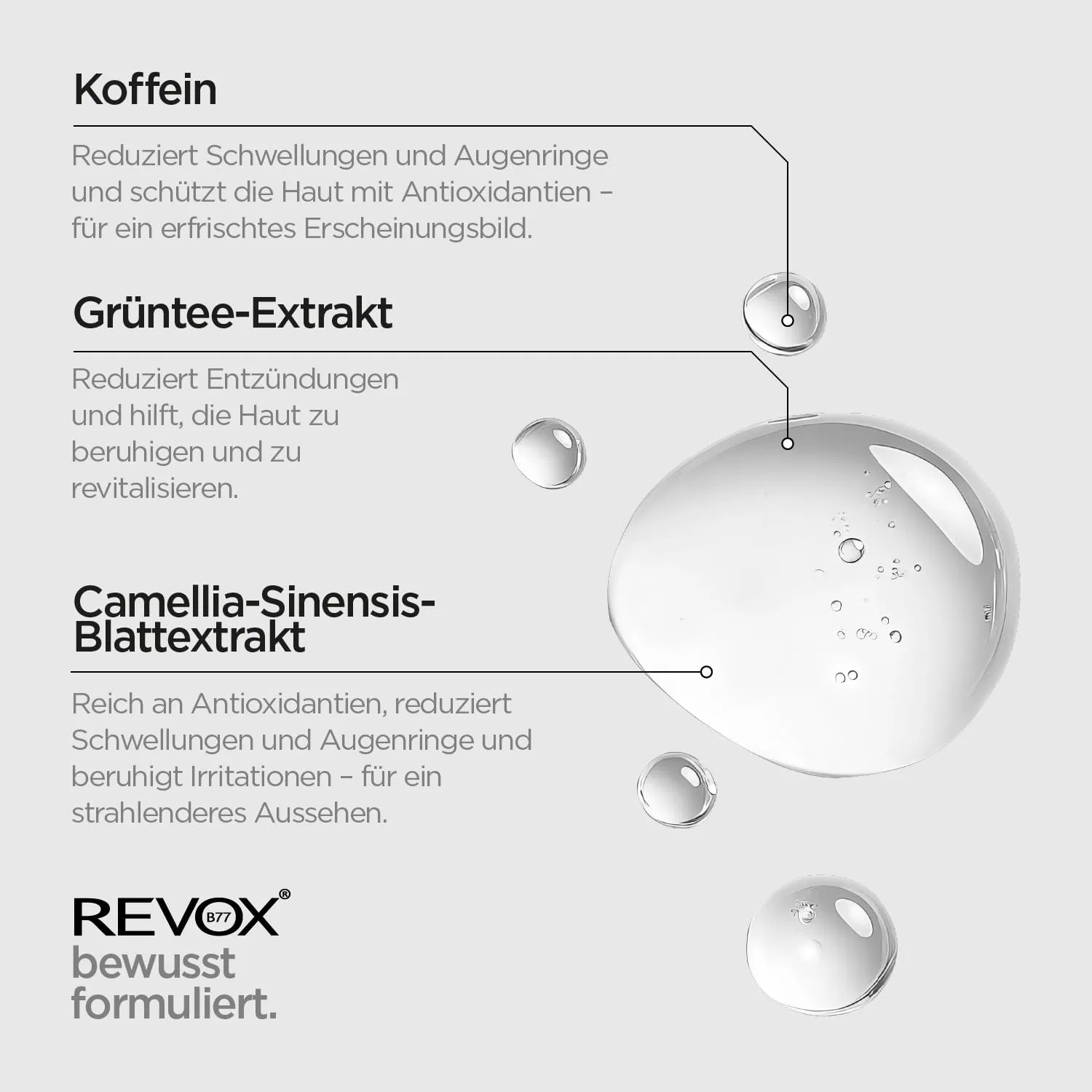 Сыворотка для глаз «JUST Caffeine» от Revuele REVOX, 30 мл Revox B77 — фото 3