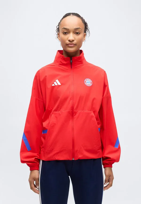Куртка с гимном фк бавария зне, клубная одежда Adidas Performance, Red