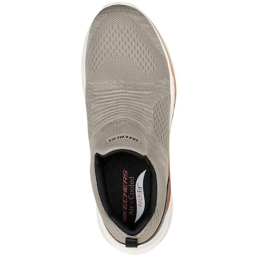 Кроссовки Skechers Arch Fit Orvan-denis, бежевые, мужские — фото 2