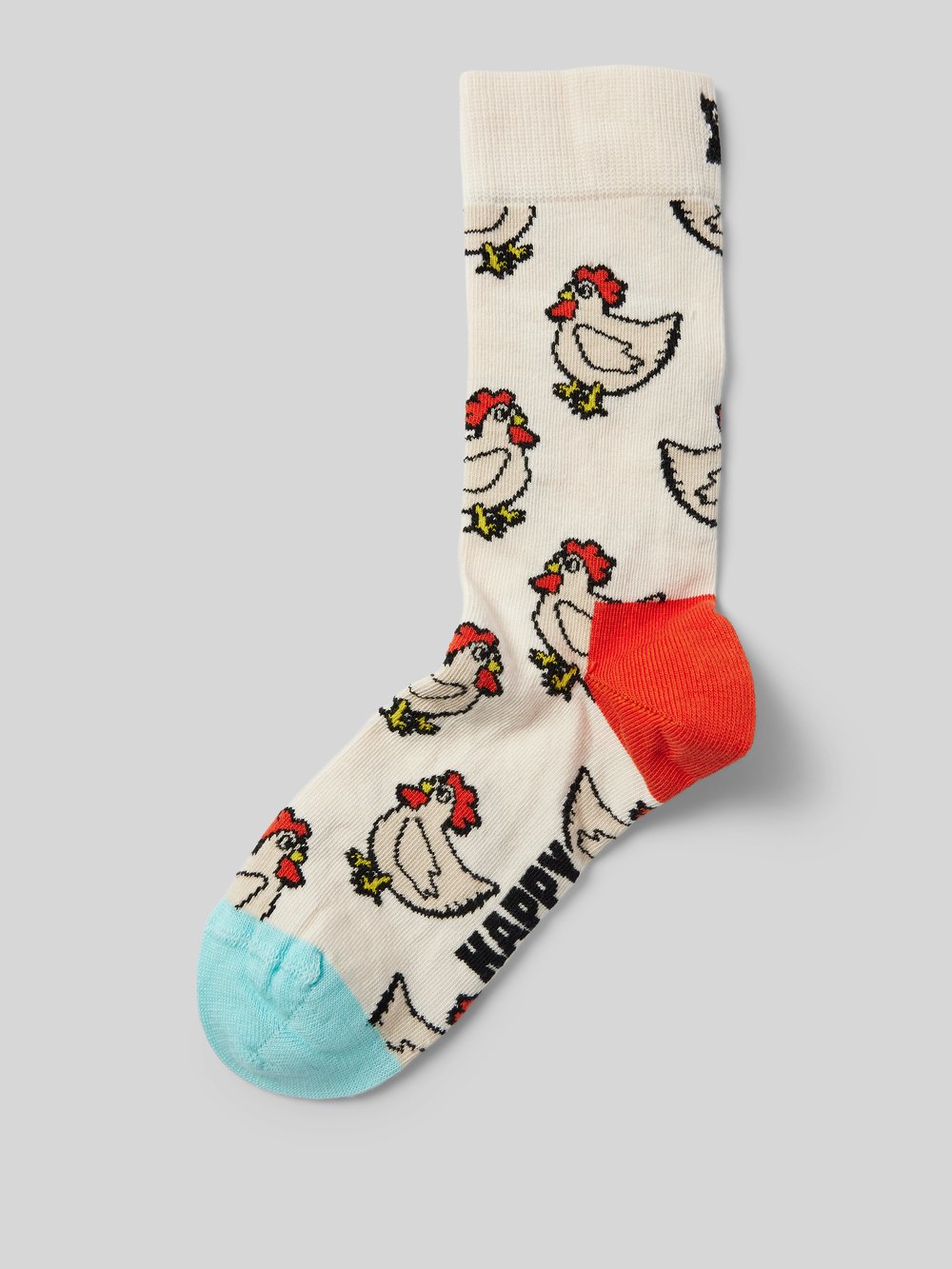 

Носки с добавлением стрейча модель «Петух» Happy Socks, белый