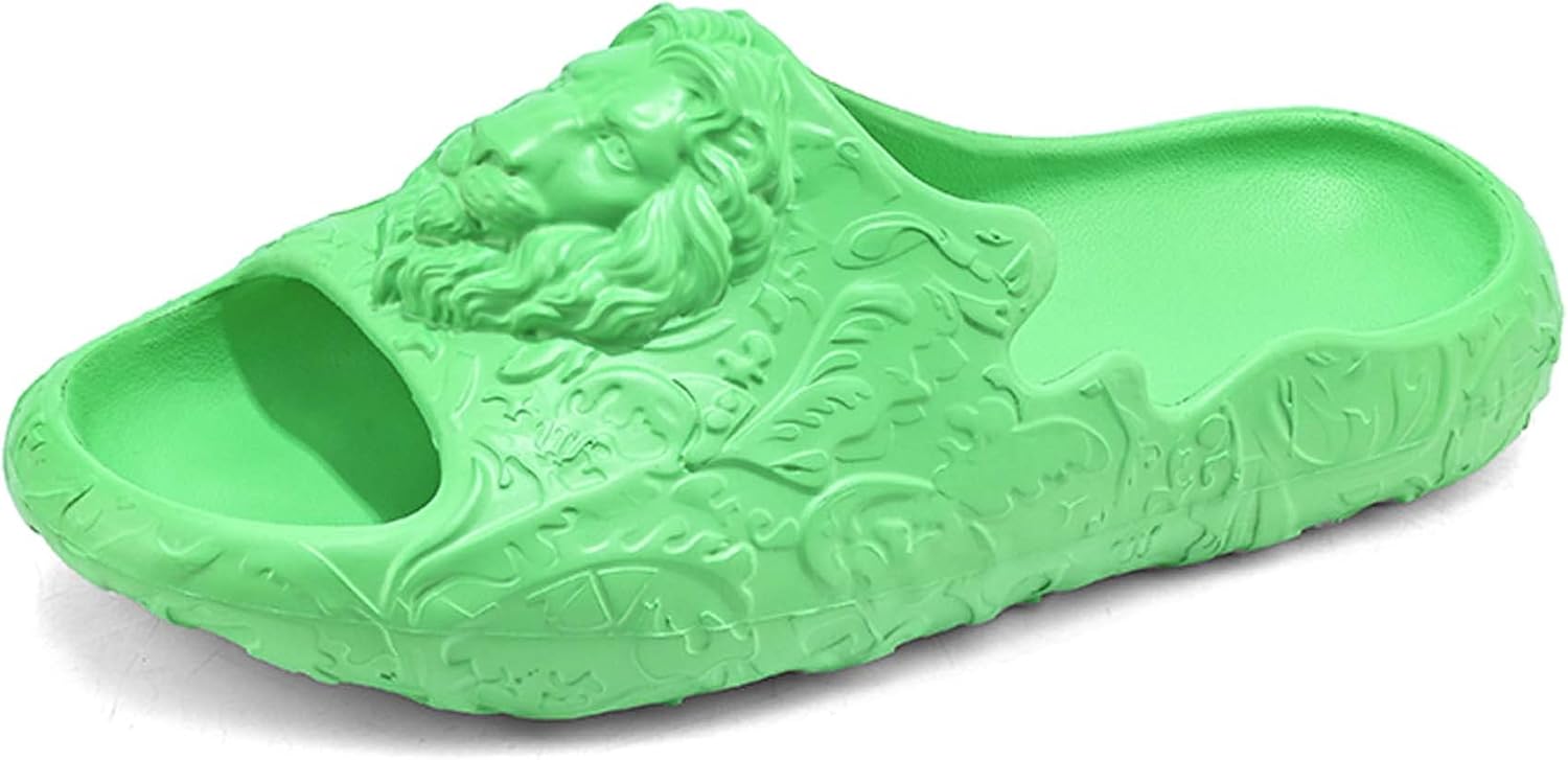 

Летние спортивные повседневные мужские шлепанцы-сандалии, модные, удобные, прочные, с противоскользящей толстой подошвой из ЭВА Generic, зеленый