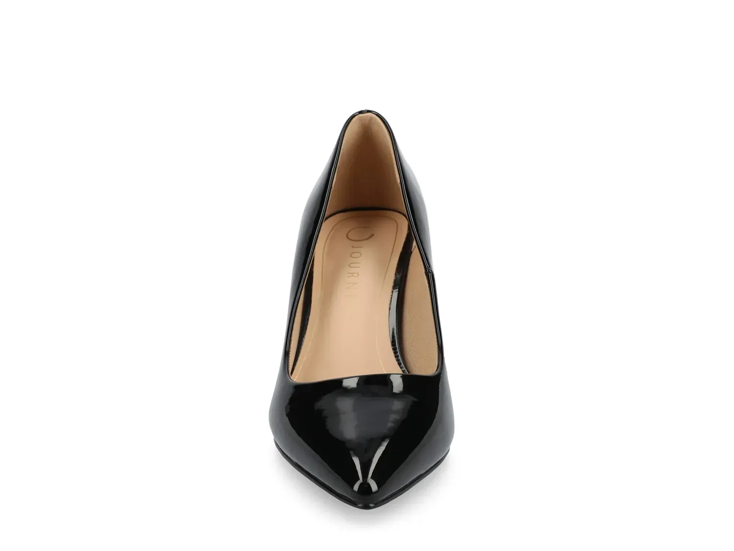Туфли-лодочки Scylee Pump из коллекции Journee, черные лакированные — фото 2