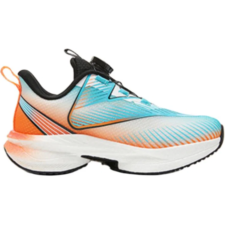 Кроссовки беговые PEAK Fabric Low Top для подростков оранжево-синие — фото 3