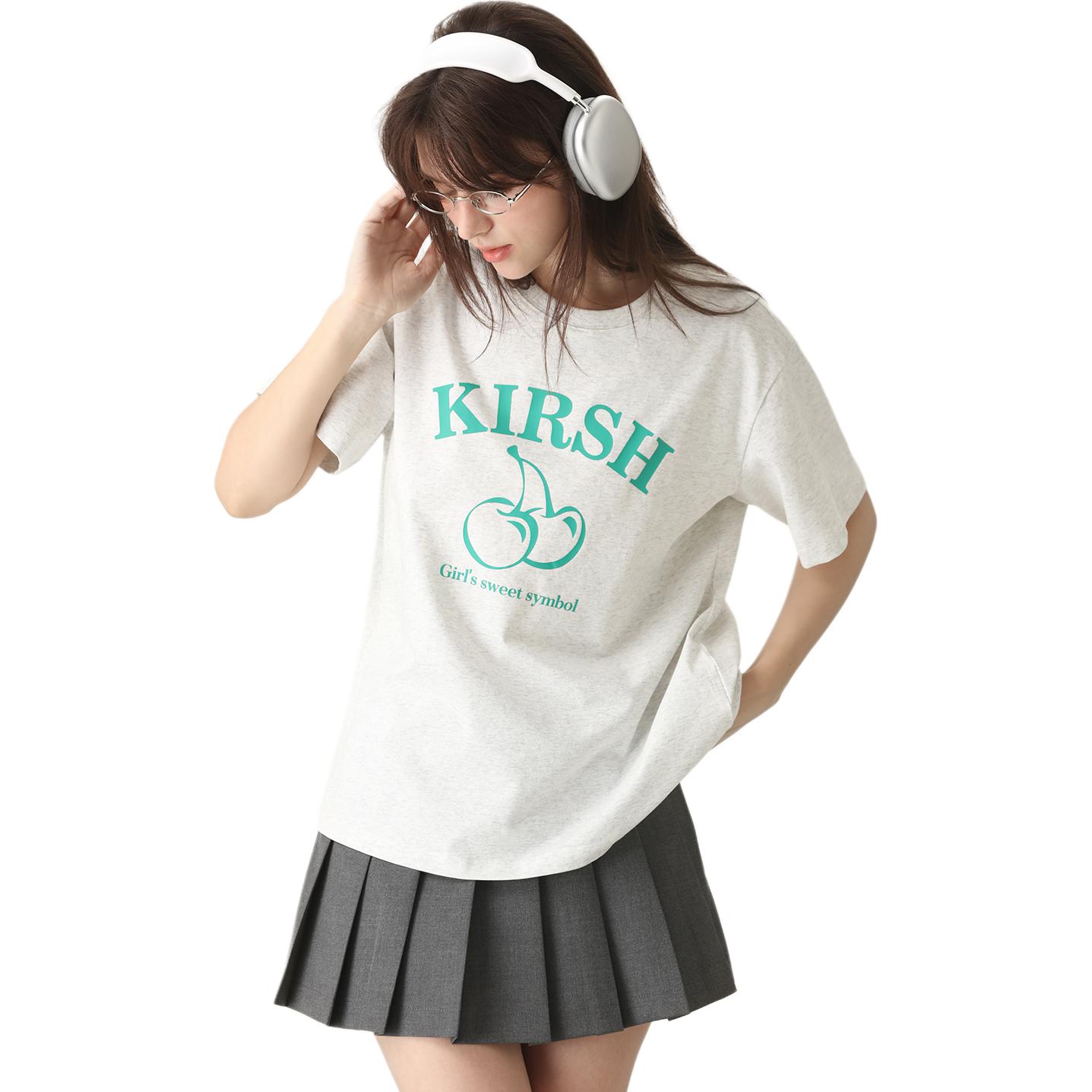 

Футболка женская KIRSH, серый/зеленый