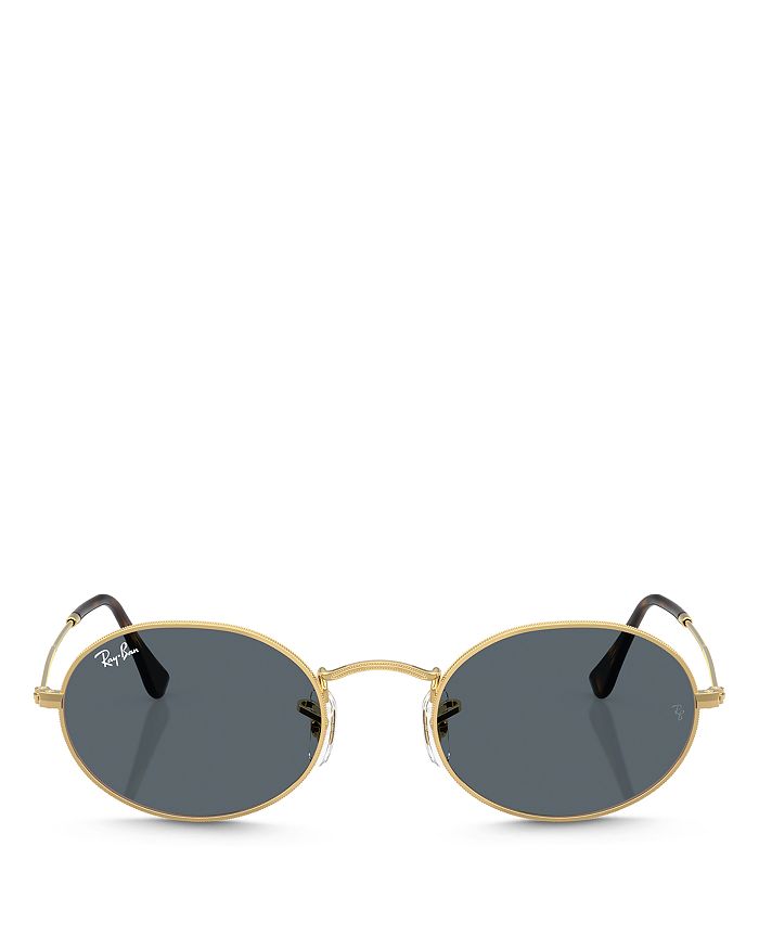 

Овальные солнцезащитные очки, 51 мм Ray-Ban, серый