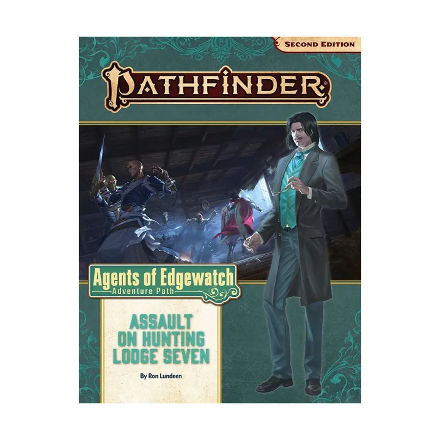 

#160 "Agents of Edgewatch #4 - Assault on Hunting Lodge Seven", Pathfinder Roleplaying Game (2nd Edition) - Adventure Path #145 - #174, мягкая обложка