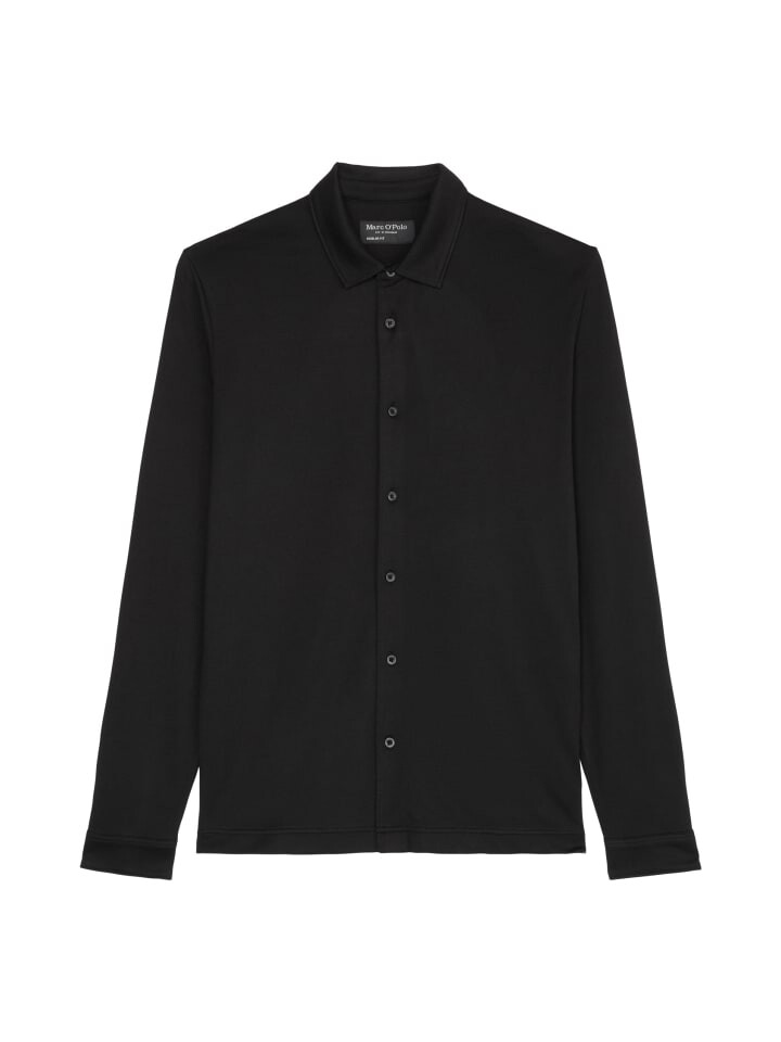 

Поло Marc O'Polo DfC Polo Longsleeve regular, черный