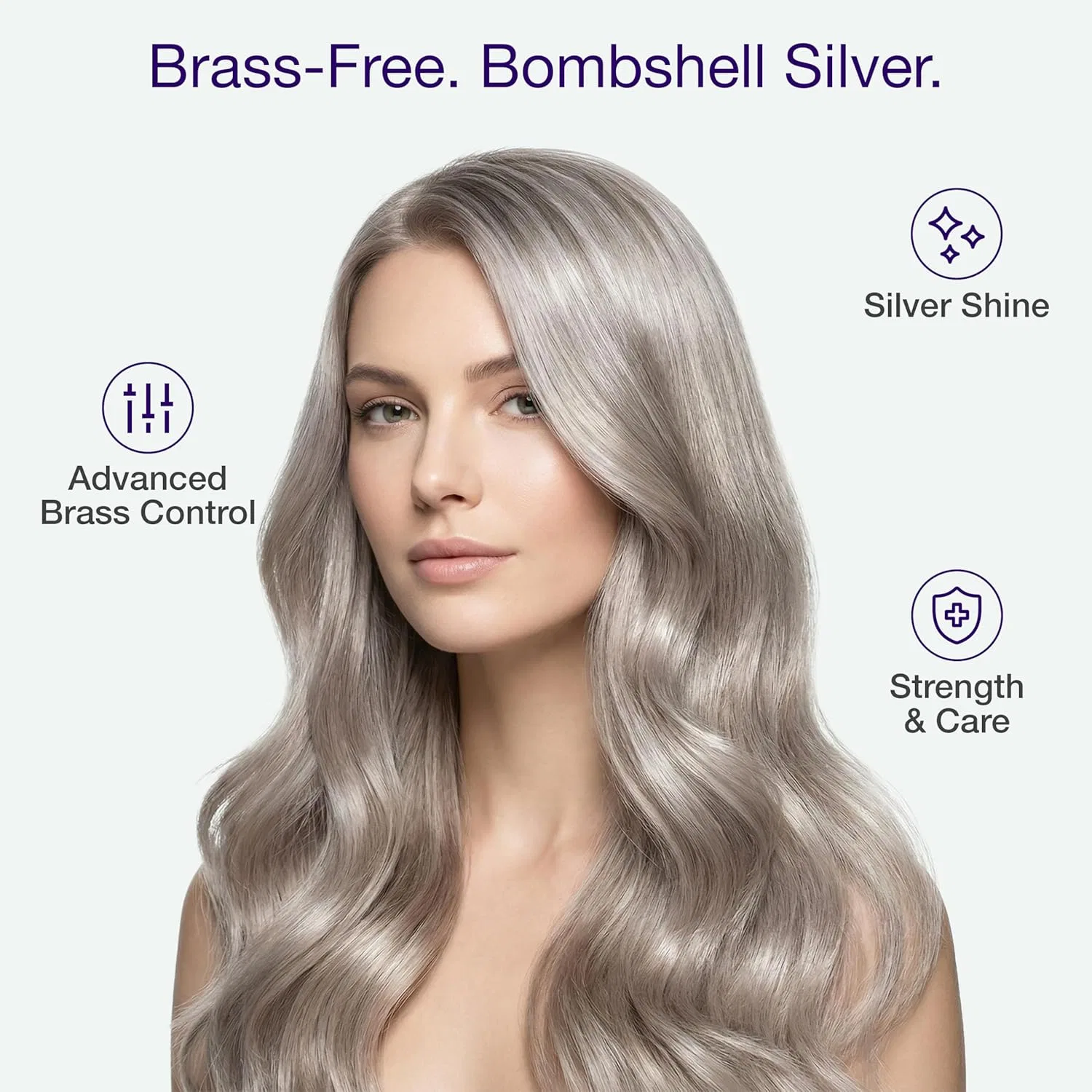 Фиолетовый шампунь «Silver Bombshell Purple» от GK HAIR Global Keratin Gk Hair — фото 3