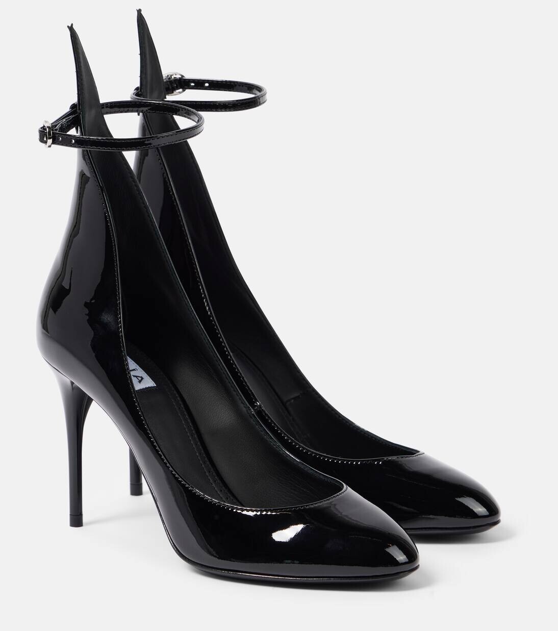 Туфли из лакированной кожи Alaïa, черный