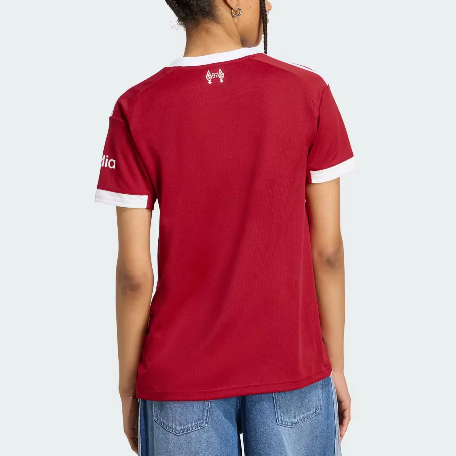 Футболка Liverpool FC 25/26 домашняя Adidas, strawberry красный — фото 4