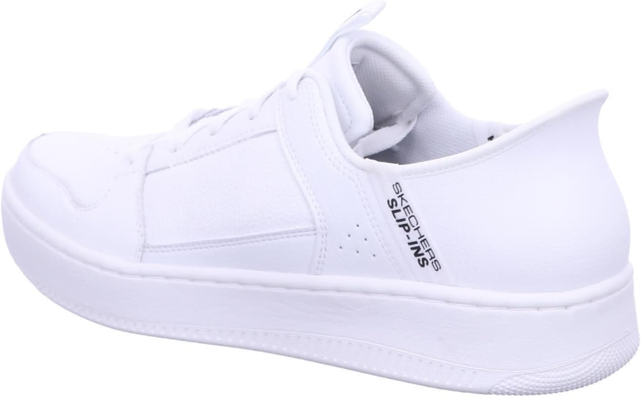 Мужские кроссовки Skechers Sport Court 92 - Distown без шнурков, белый — фото 3