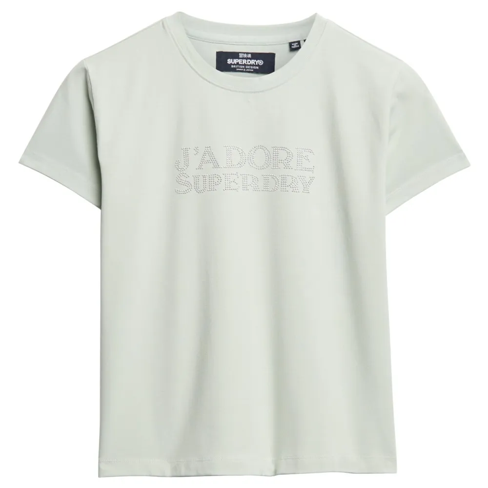 

Футболка с коротким рукавом Superdry Sport Luxe Fitted, белый