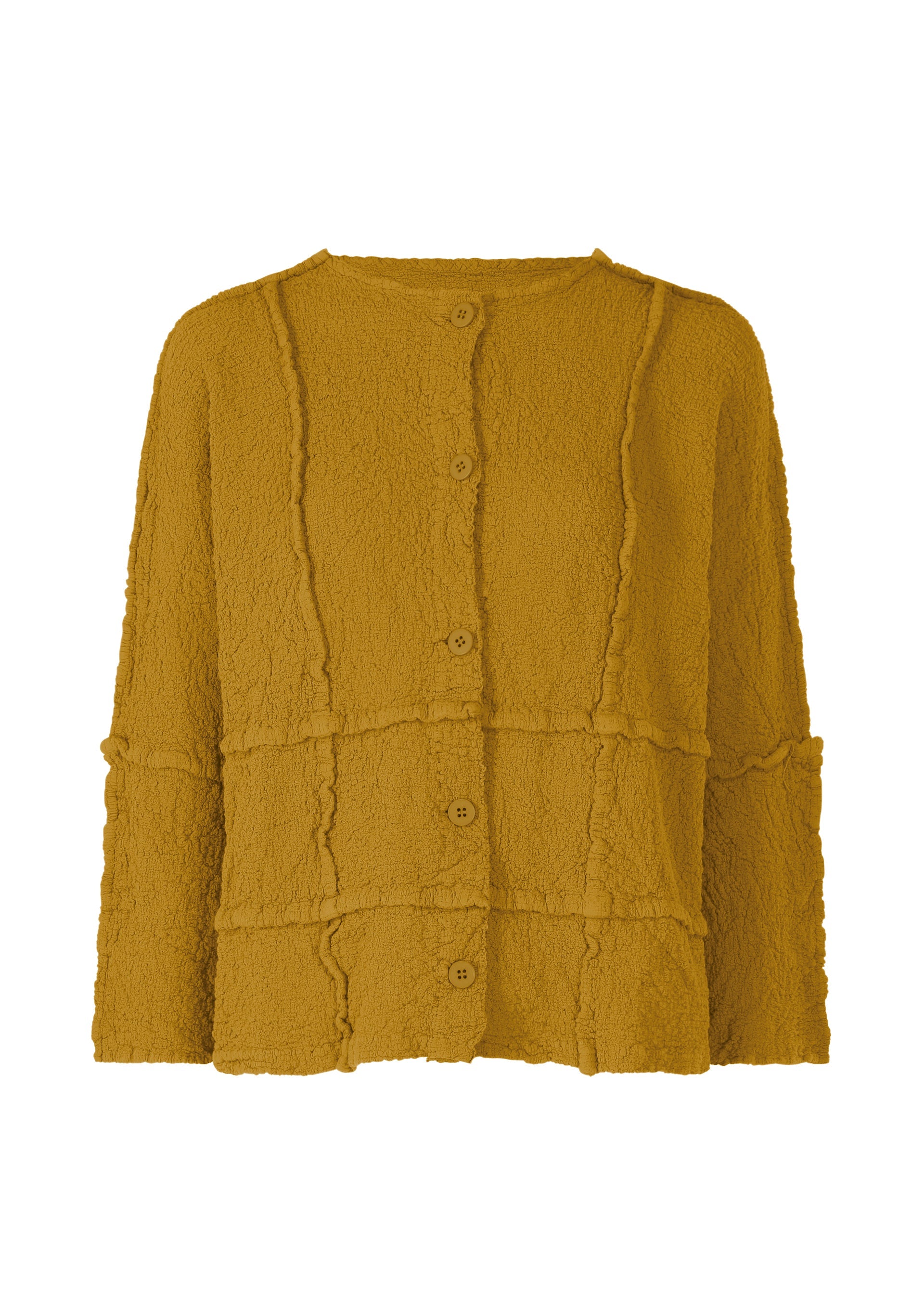 

Кардиган cross line cauliflower Me Issey Miyake, желтый