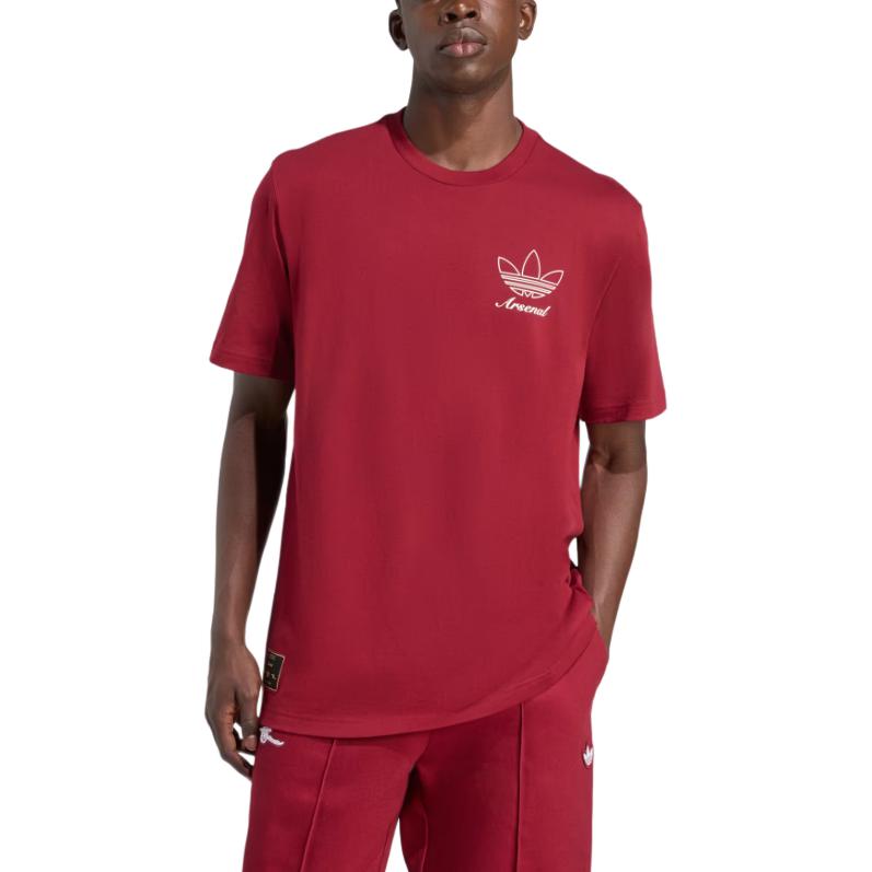 Футболка с принтом Arsenal Terrace Icons Adidas Originals, Team Coll Burgundy 2 — фото 2