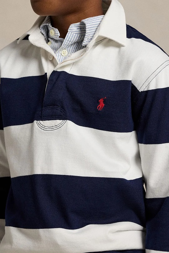 Детская хлопковая водолазка Polo Ralph Lauren, темно-синий — фото 4