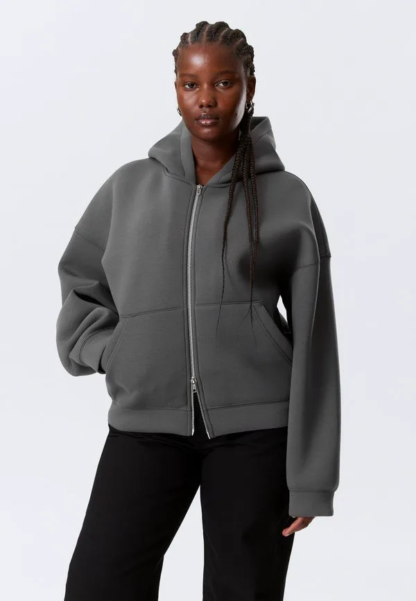 

Толстовка на молнии в стиле "дайвинг" большого размера Weekday, Grey Dark, Серый, Толстовка на молнии в стиле "дайвинг" большого размера Weekday, Grey Dark