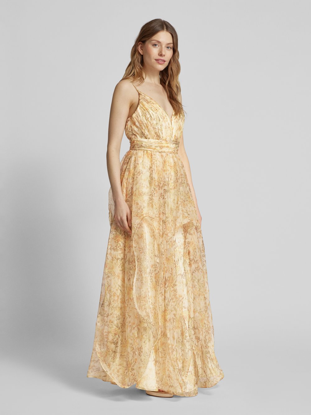 

Вечернее платье с вырезом сердечком Laona, желтый