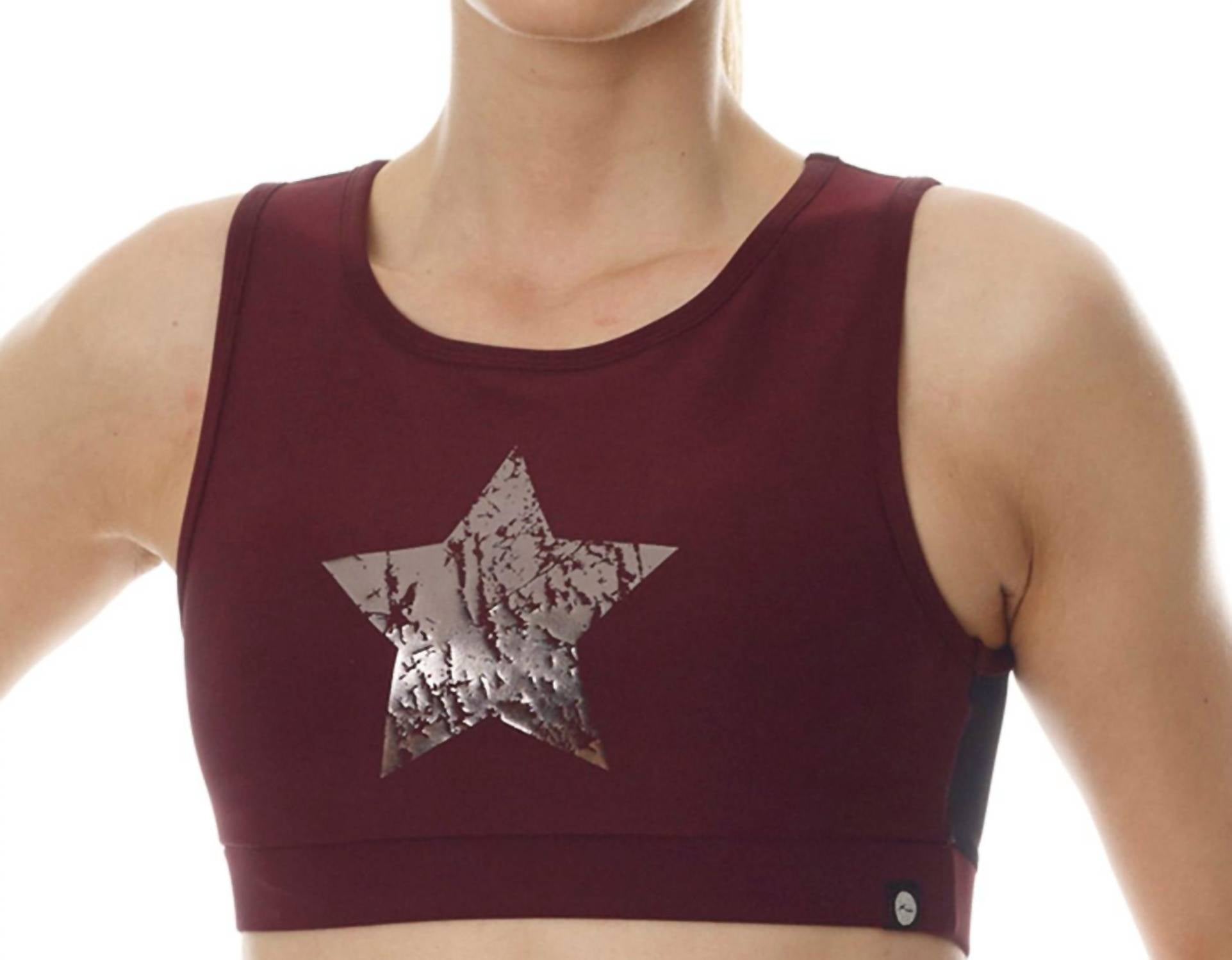

Спортивный бюстгальтер Chrome Star Mesh Low Impact красного цвета X by Gottex