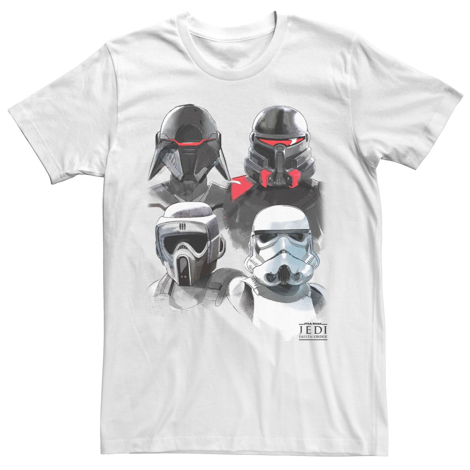 

Мужская футболка с коллажем «Звездные войны Джедай Падший Орден» Imperial Fighter Licensed Character