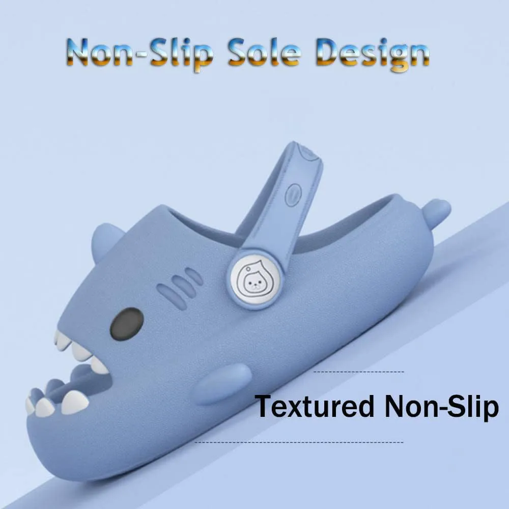 

Тапочки для детей Zureto Shark, Тапочки для детей Cloudy Shark, Милые мультяшные детские тапочки Акула, розовый