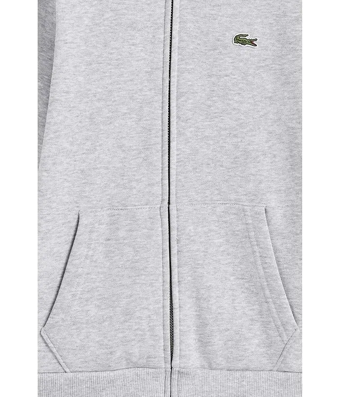 Худи Core Fleece Zip Up Hoodie Lacoste Kids, Argent Chine Heather — фото 3