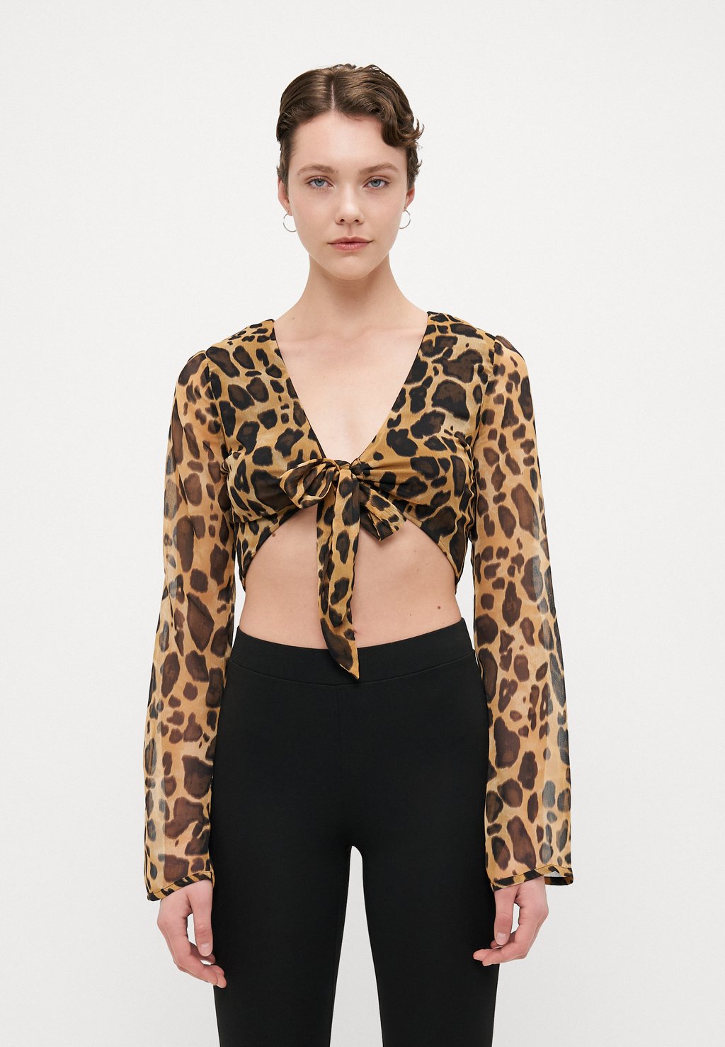 

Блуза ONLASTA LIFE TIE ONLY Tall, черный
