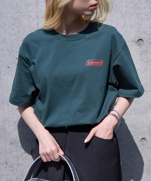 

Футболка с классическим логотипом Coleman, зеленая