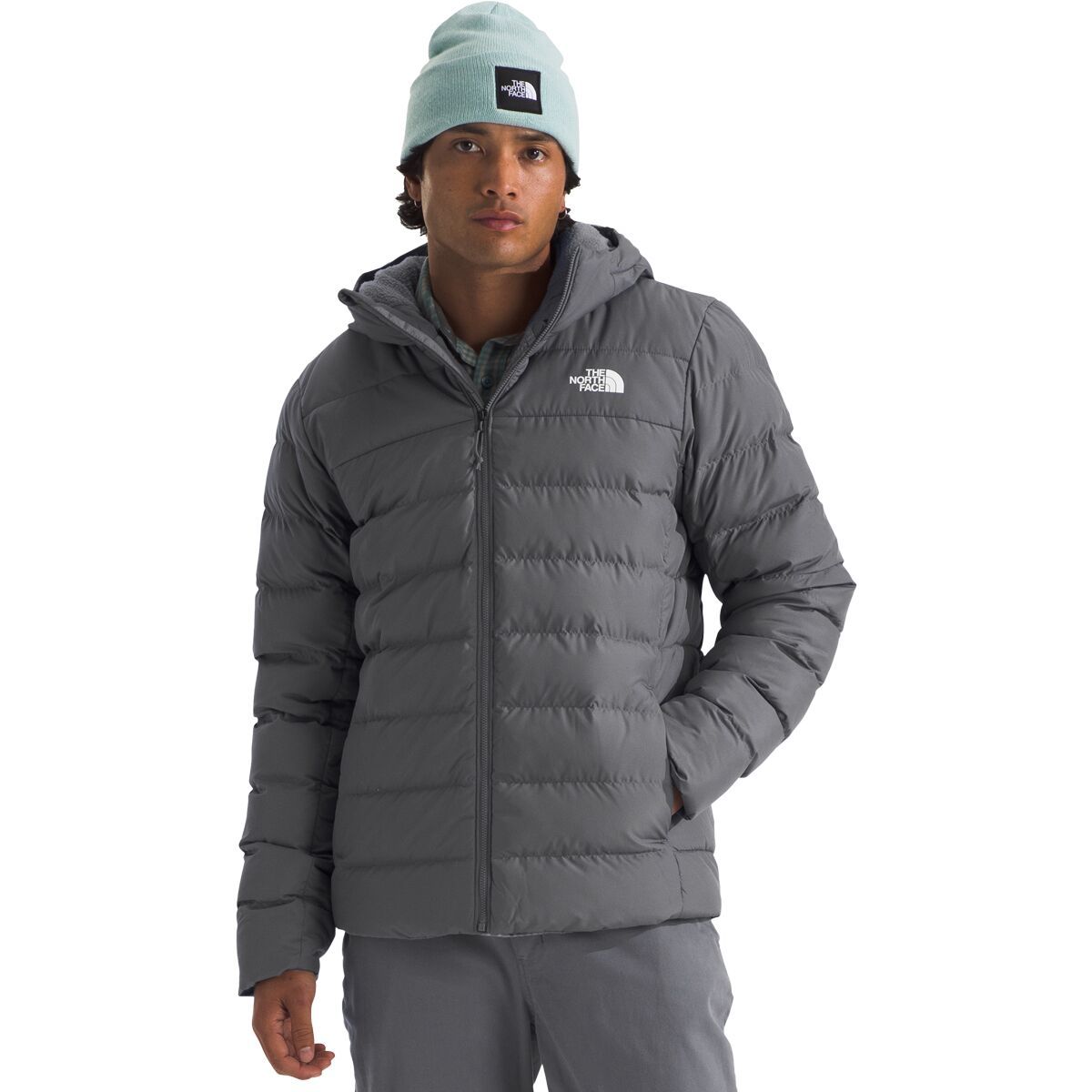 

Аконкагуа худи на подкладке с тремя слоями The North Face, цвет smoked pearl