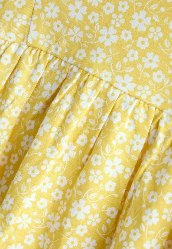 Платье прямого кроя. трикотажное платье. Jojo Maman Bébé, Yellow Ditsy Floral — фото 4